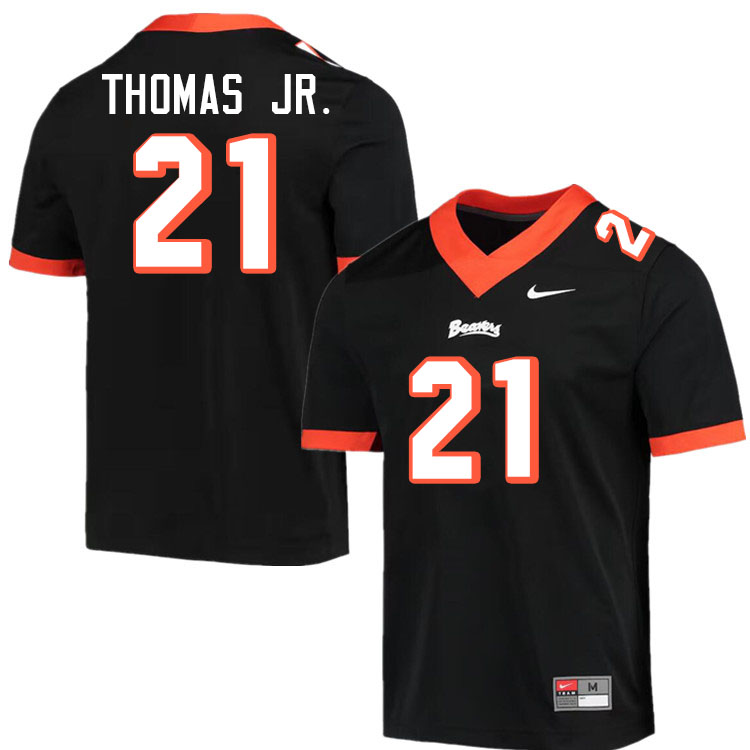 Men #21 Noble Thomas Jr. Oregon State Beavers College Football Jerseys Stitched-Throwback